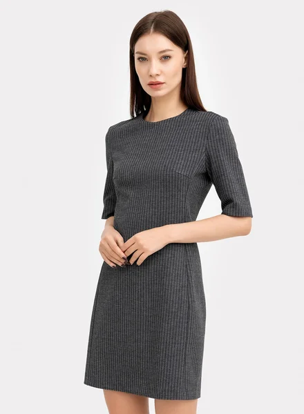 Mark Formelle Платье женское серое с паттерном