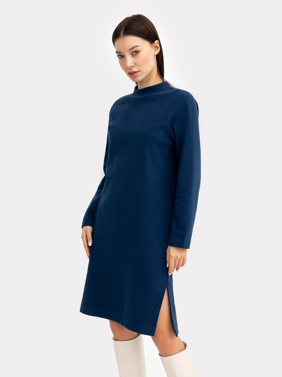 Платье женское синее