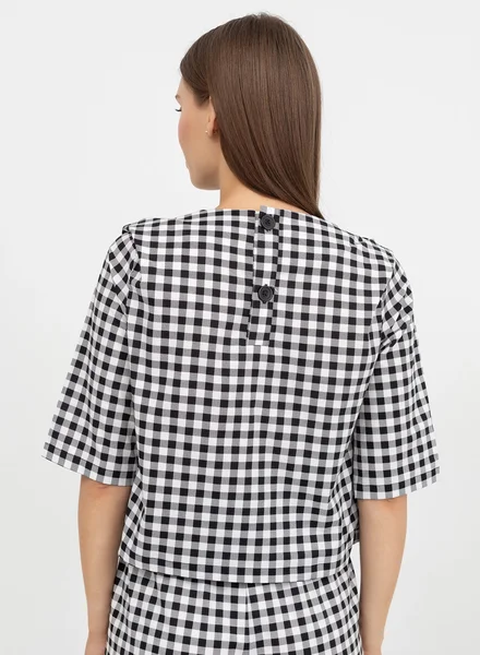 Mark Formelle Укороченная женская блузка из хлопкового