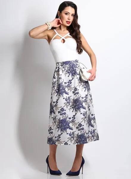 ВИКАЛЕПНО Юбка нарядная с цветами