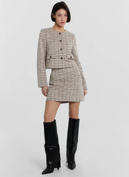 Mark Formelle Юбка женская твидовая мини