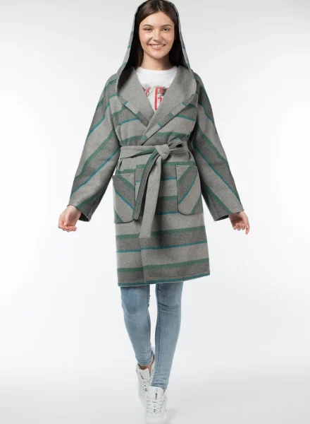 EL PODIO Пальто пояс EL PODIO