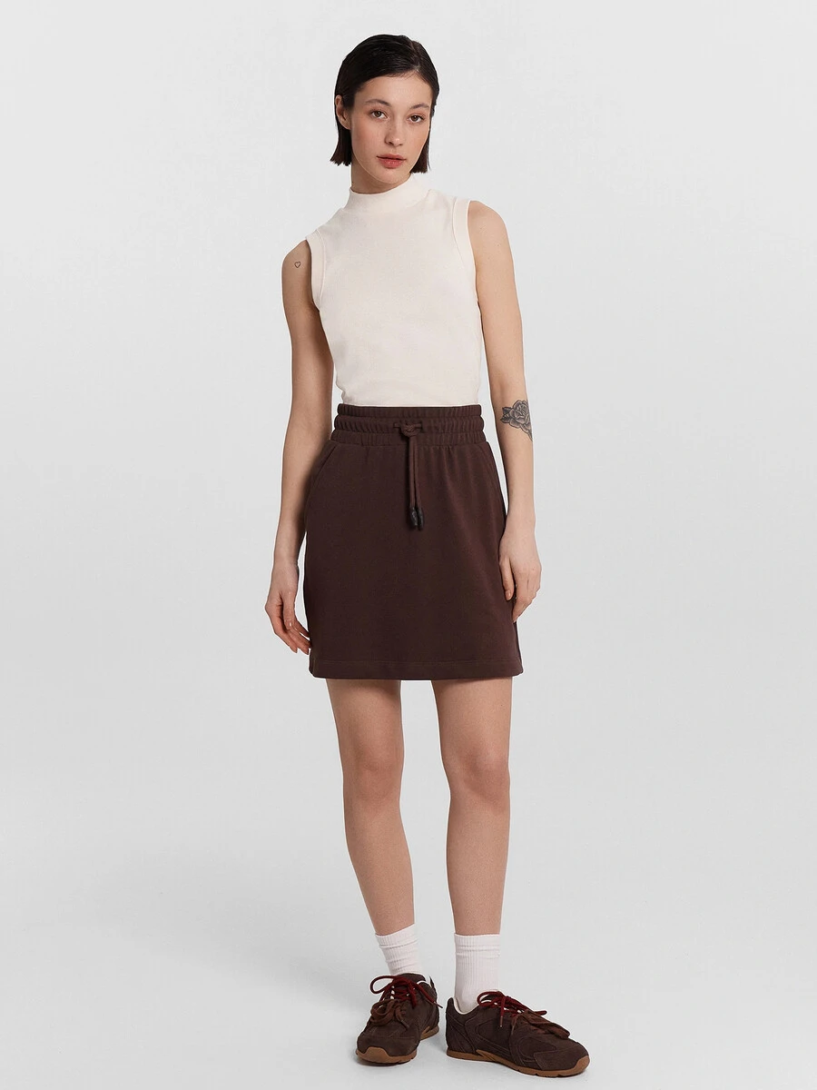 Юбка женская коричневая
