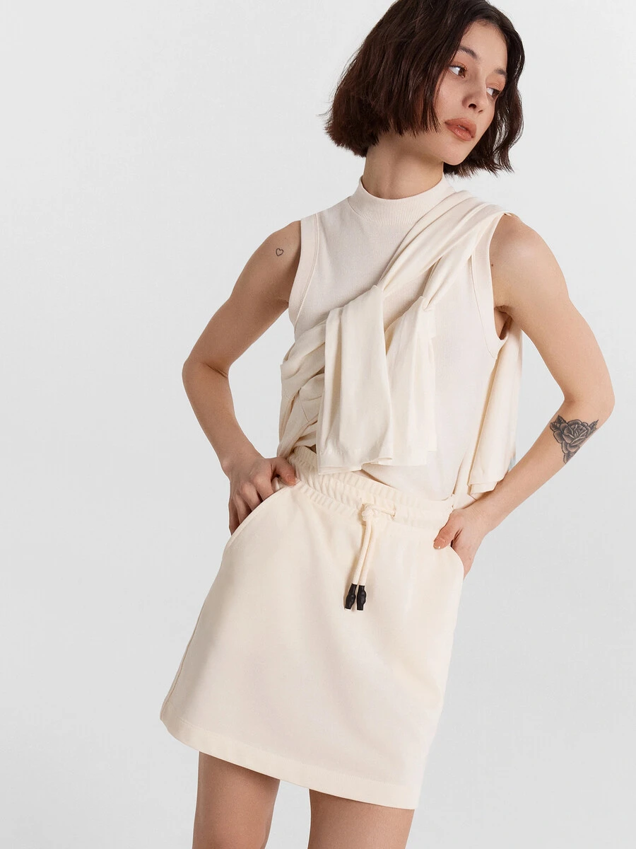 Юбка женская бежевая