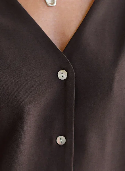 VILATTE Блузка кофейный VILATTE